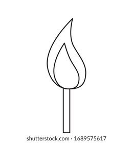 fire flame sign isolated icon vector illustration design