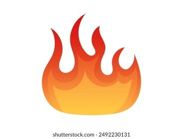 Brandzeichen-Symbol. Vektorillustration isoliert auf weißem Hintergrund. 