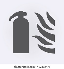 Fire flame sign. Vector illustration