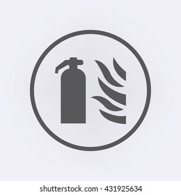Fire flame sign. Vector illustration
