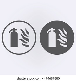 Fire flame sign. Vector illustration
