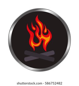 fire flame signal icon
