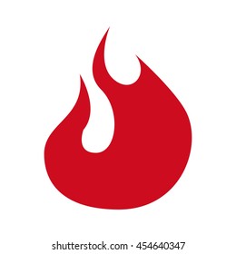 fire flame signal icon graphic isolated vector