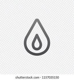 fire flame. simple silhouette. On grid background