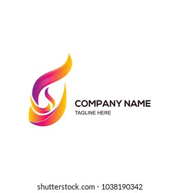 fire flame symbol icon vector design logo illustration