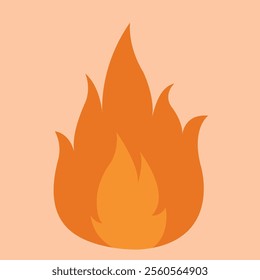 fire flame symbol vector art