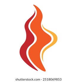 Fire flame symbol Vector illustration.