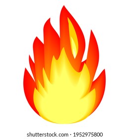 Fire Flame Transperant image sign burn