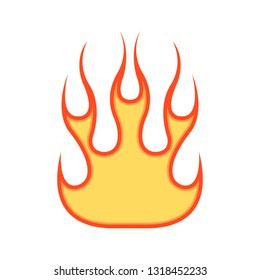 Fire Flame Tribal Icon Vector