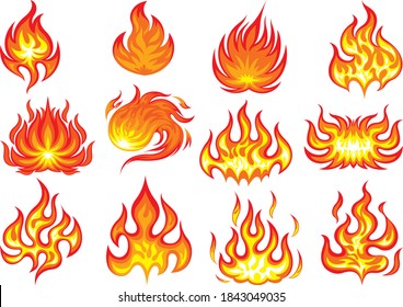 Fire / flame variation set