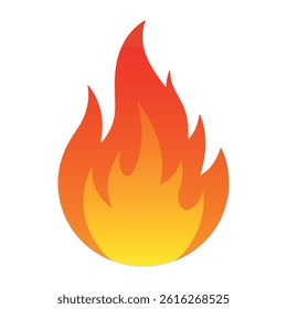 Fire flame vector art illustration