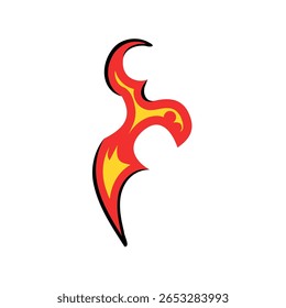 Símbolo de projeto do vetor de chama de fogo. Design de chama sobre fundo branco