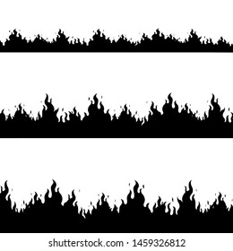 Fire Flame vector flame frame borders