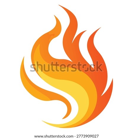 Fire flame vector graphic concept illustration with illustration abstract creative intensity