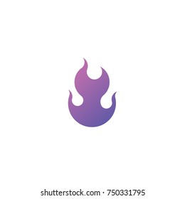 Fire flame vector icon 