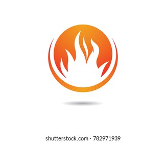 Fire flame vector icon
