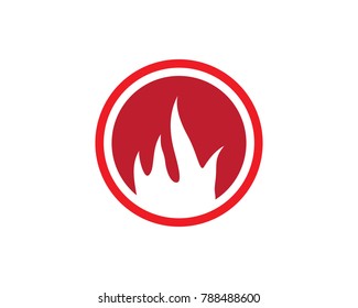 Fire flame vector icon