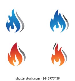 fire flame vector icon design illustration