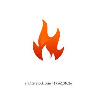 Fire flame vector icon design 