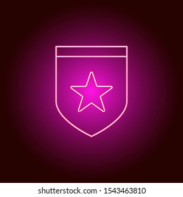 Fire, flame vector icon. Element of simple icon for websites, web design, mobile app, info graphics. Pink color. Neon vector