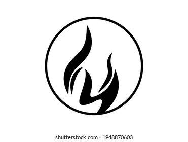Fire flame vector Icon illustration design template