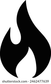 Conjunto de iconos vectoriales de llama de fuego