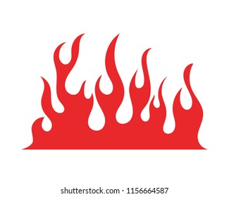 Fire flame vector illustration design template