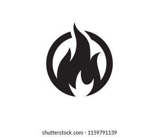 Fire flame vector illustration design template
