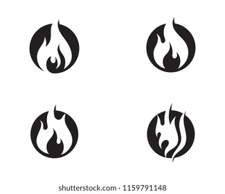 Fire flame vector illustration design template