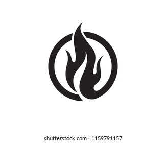 Fire flame vector illustration design template