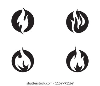 Fire flame vector illustration design template