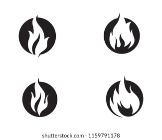 Fire flame vector illustration design template