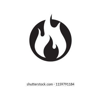 Fire flame vector illustration design template