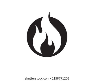 Fire flame vector illustration design template
