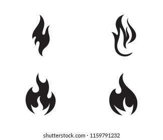 Fire flame vector illustration design template
