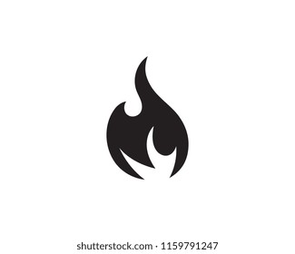 Fire flame vector illustration design template