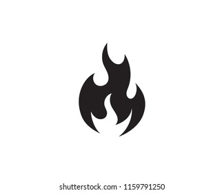 Fire flame vector illustration design template