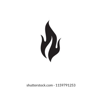 Fire flame vector illustration design template