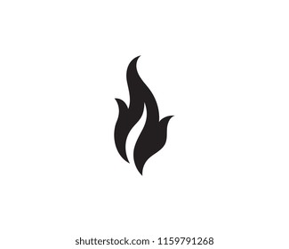 Fire flame vector illustration design template