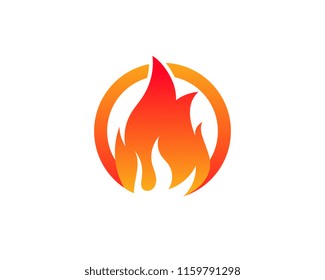 Fire flame vector illustration design template