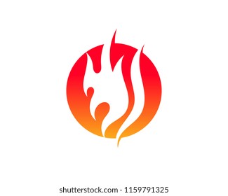 Fire flame vector illustration design template