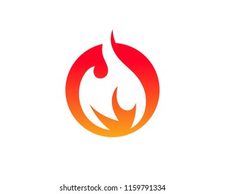 Fire flame vector illustration design template