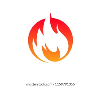 Fire flame vector illustration design template