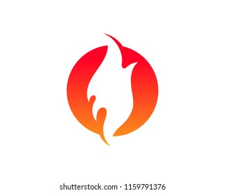 Fire flame vector illustration design template