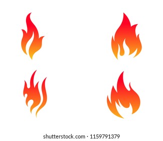 Fire flame vector illustration design template