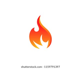 Fire flame vector illustration design template