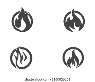 Fire flame vector illustration design template