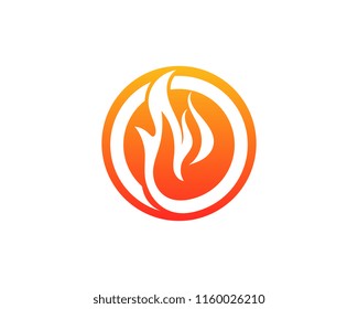 Fire flame vector illustration design template