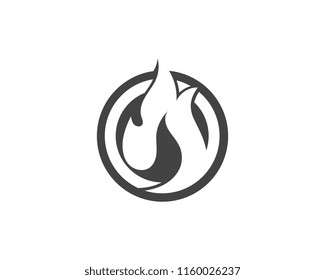 Fire flame vector illustration design template