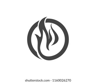 Fire flame vector illustration design template